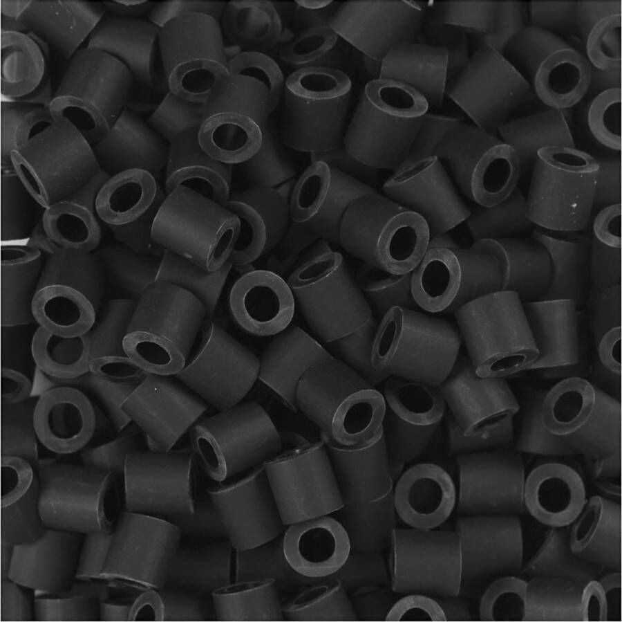 Nabbi BioBeads van zwart afm 5x5 mm gatgrootte 2.5 mm medium 1000 stuk 1 zakje