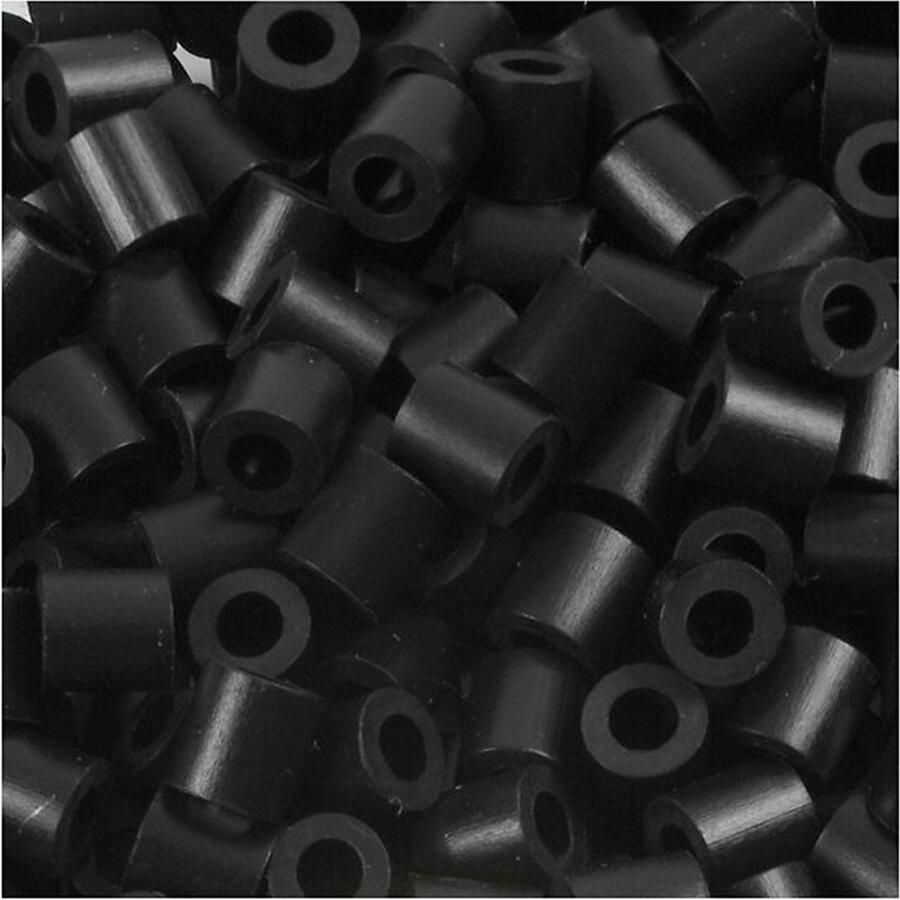 Nabbi Strijkkralen Foto Kralen Schwarz (1) Zwart Kralen Voor Onderplaten En Sieraden 5x5mm Gatgrootte 2 5mm Medium 6000 stuks