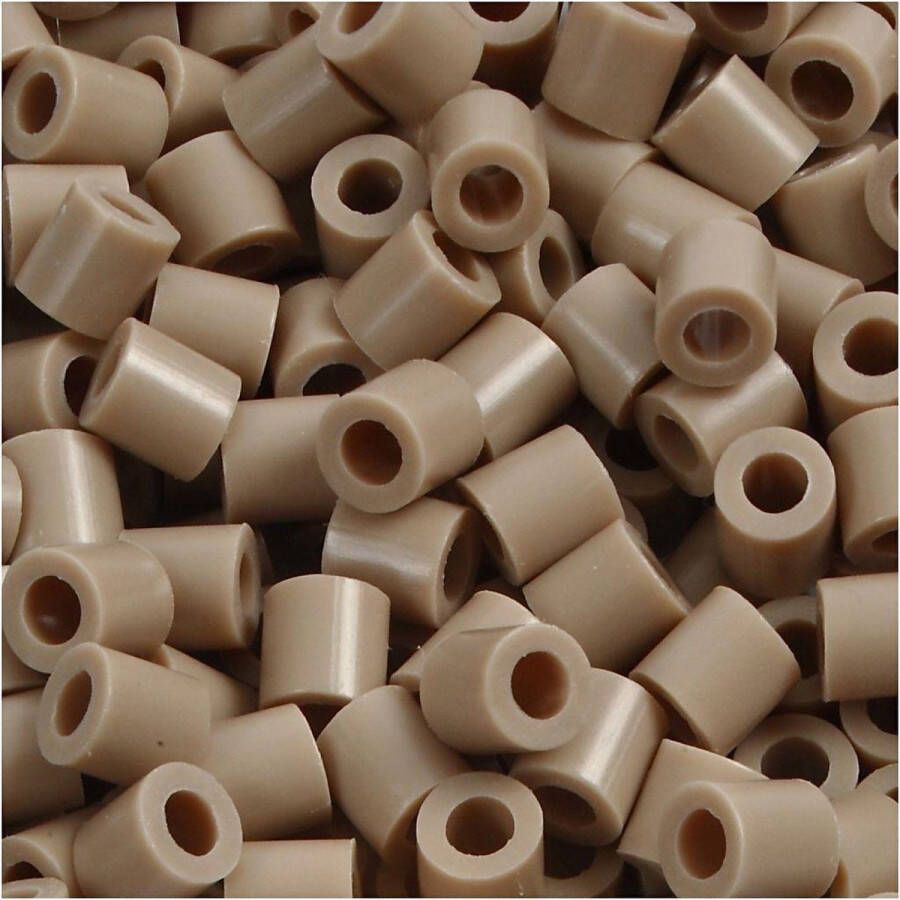 PhotoPearls Strijkkralen afm 5x5 mm gatgrootte 2 5 mm beige (32248) medium 1100stuks