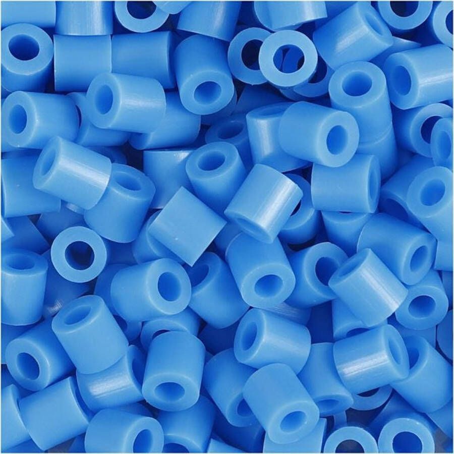 Nabbi Strijkkralen blauw (32238) afm 5x5 mm gatgrootte 2 5 mm medium 1100 stuk 1 doos