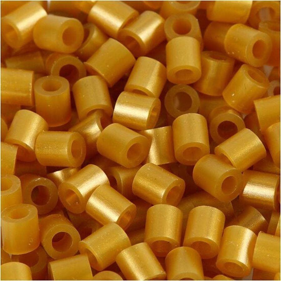 Nabbi Strijkkralen Kralen Voor Onderplaten En Sieraden Goud (32263) Medium Afm 5x5mm Gatgrootte 2 5 mm 1100 stuks