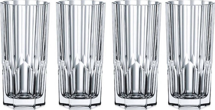 Nachtmann Aspen longdrinkglazen set 4 delig hoog model 30.9 cl