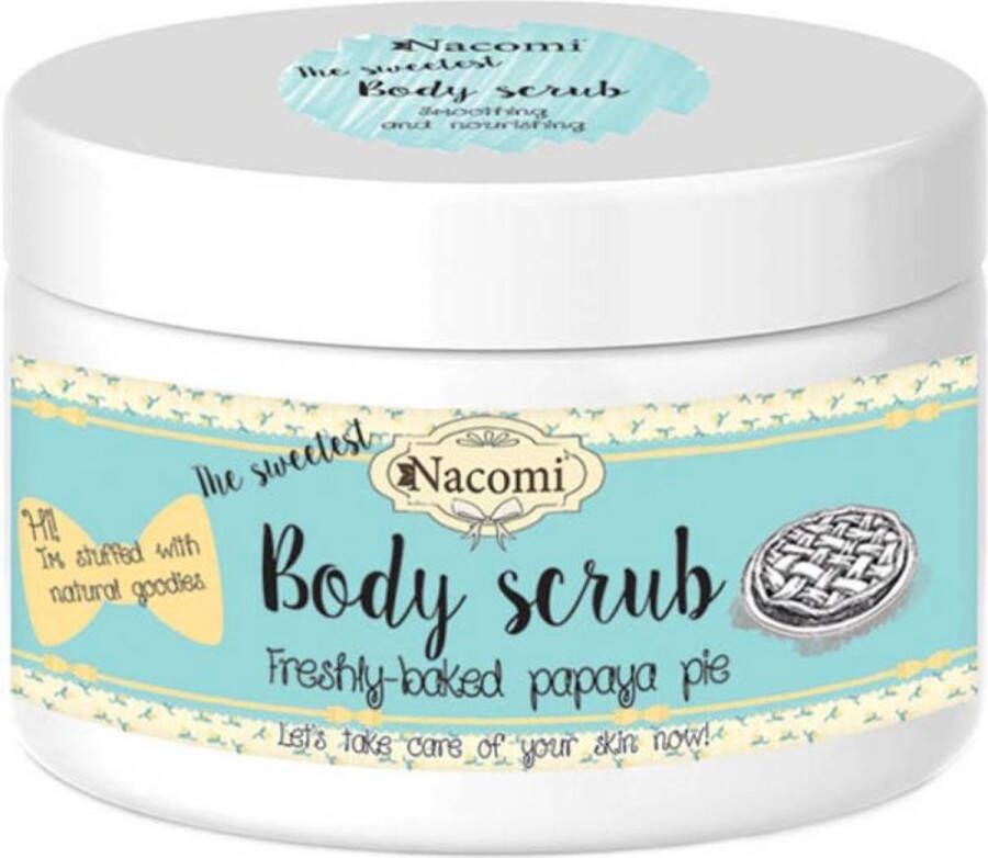 Nacomi Body Scrub peeling do ciała Świeże Ciasto z Papają 200g