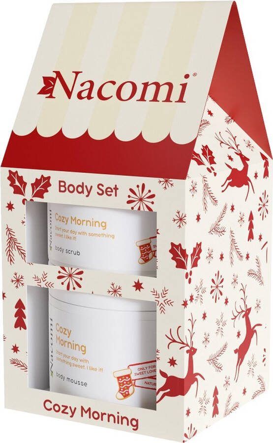 Nacomi Cozy Morning body scrub 100ml + body mousse 180ml