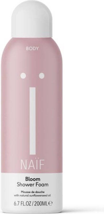 Naïf Bloom Doucheschuim 200ml met Natuurlijke Ingrediënten