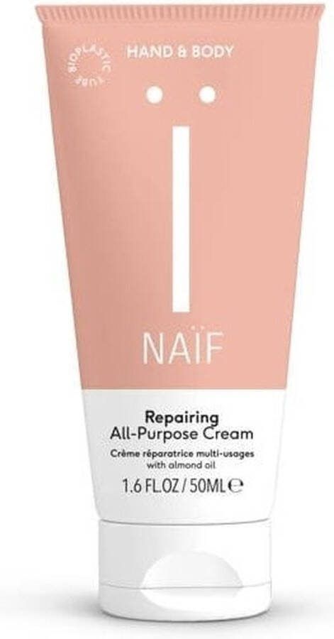 Naïf Herstellende Alles-In-Éen Crème Helpt Tegen Droge Plekjes Huidverzorging met Natuurlijke Ingrediënten 50ml