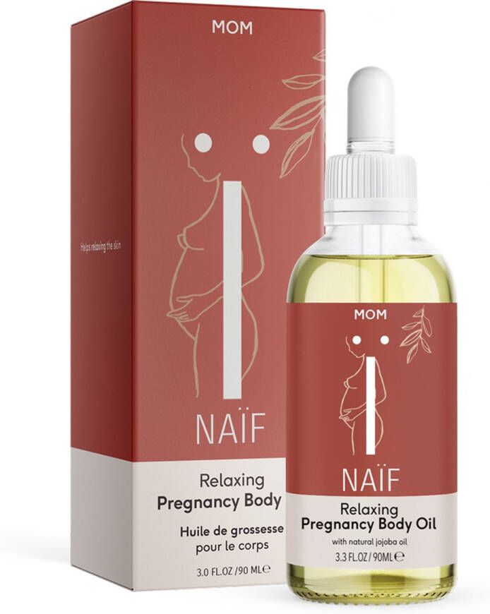 Naïf Ontspannende Zwangerschapsolie 90ml met Natuurlijke Ingrediënten