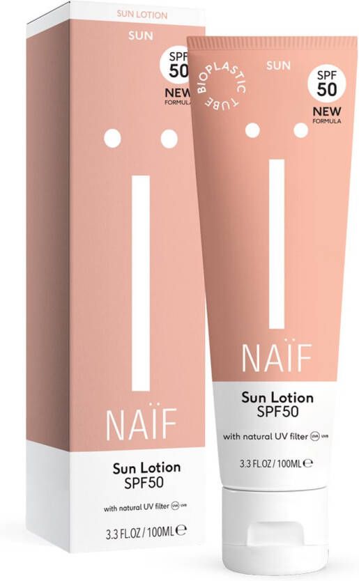 Naïf Zonnebrand Lotion SPF 50 100ml met Natuurlijke Ingrediënten