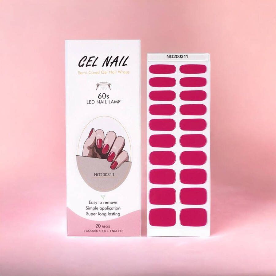 NailGlow Gel Nagel Wraps Donker Roze Gel Nagel Stickers Nail Wraps Bij elke 2 pakjes die je besteld ontvang je een gratis Nagelriemolie pen t.w.v €7 85! Gel Nail Wraps Gel Nail Stickers Nail Art Nail Foil