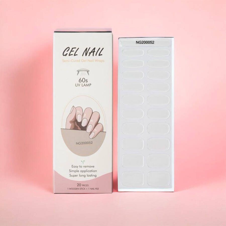 NailGlow Gel Nagel Wraps Neutraal (nagel bescherming) Gel Nagel Stickers Nail Wraps -Bij elke 2 pakjes die je besteld ontvang je een gratis Nagelriemolie pen t.w.v €7 85! Gel Nail Wraps Gel Nail Stickers Nail Art Nail Foil