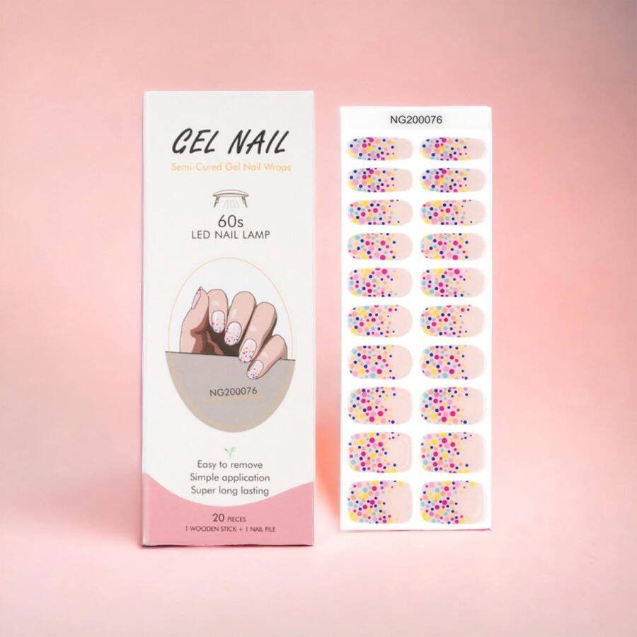 NailGlow Gel Nagel Wraps Roze disco Gel Nagel Stickers Nail Wraps Bij elke 2 pakjes die je besteld ontvang je een gratis Nagelriemolie pen t.w.v €7 85! Gel Nail Wraps Gel Nail Stickers Nail Art Nail Foil