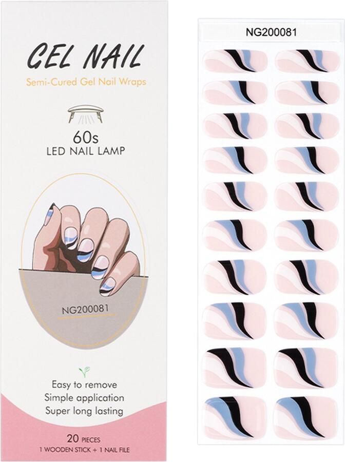NailGlow Gel Nagel Wraps Don't Worry Be Hippie Gel Nagel Stickers Nail Wraps -Bij elke 2 pakjes die je besteld ontvang je een gratis Nagelriemolie pen t.w.v €7 85! Gel Nail Wraps Gel Nail Stickers Nail Art Nail Foil