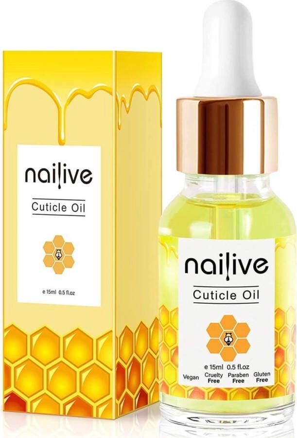 Nailive Nagelolie 15 ml Honing Nagelriemolie pen Nagelolie verzorging Nagelolie set Cuticle oil Nagelriemcreme Nagelversterker Nagelverzorging set Nagelriem olie nagelriem Olie nagels Nagel olie Nail oil