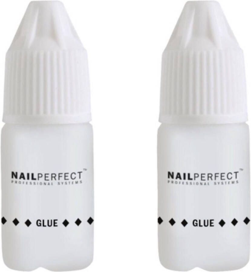 NAILPERFECT Nagellijm 2 x 3 gr voor Nagelverlenging Nail Art & Nepnagels