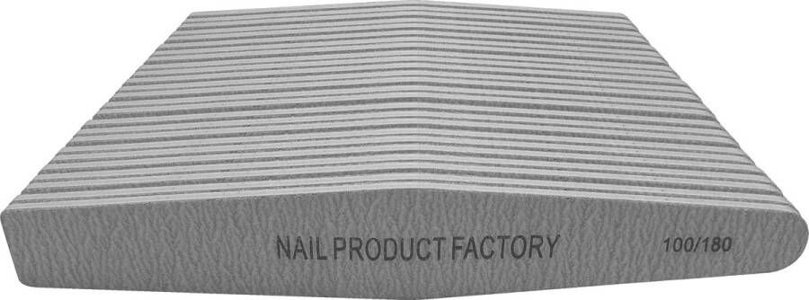 Nailproduct-factory Vijl trapeze grijs 100 180 25 stuks Nail product factory