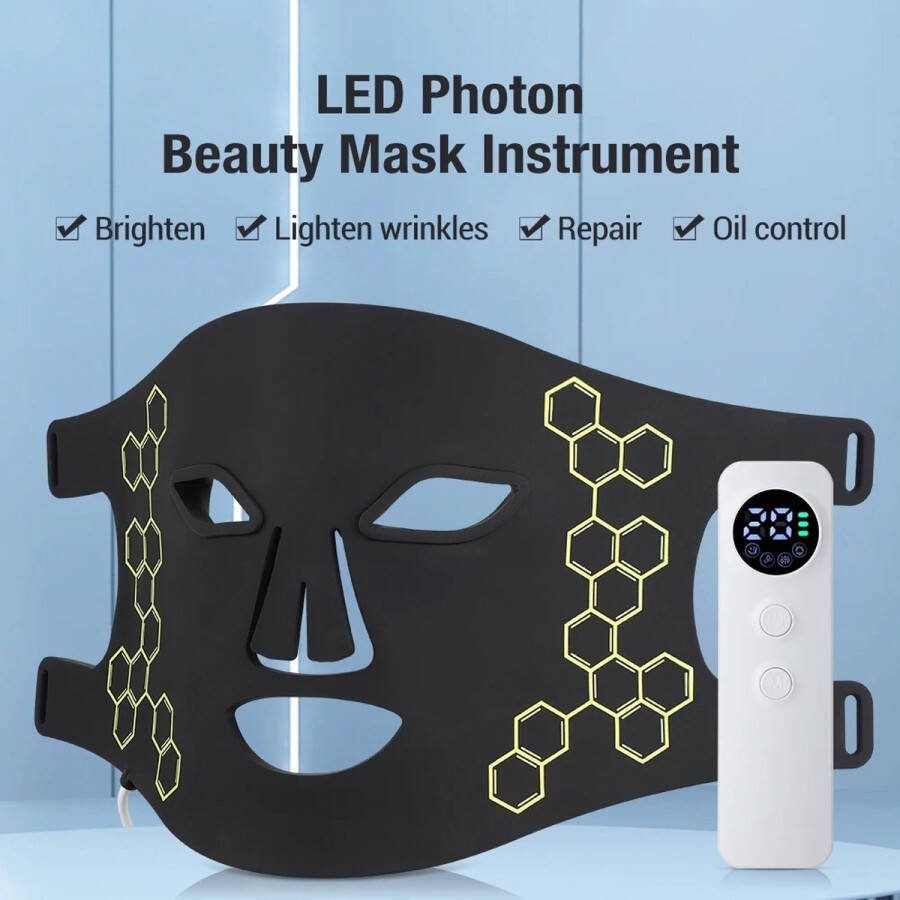 Naiz 4 in 1 lichtmasker Infrarood Siliconen Zwart Beauty