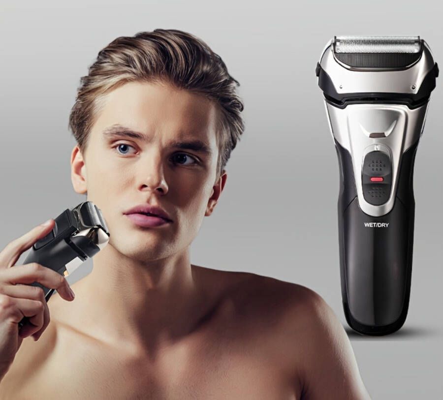 Naiz Baardtrimmer Heren USB opladen Nat en droog scheren Haren opvangen
