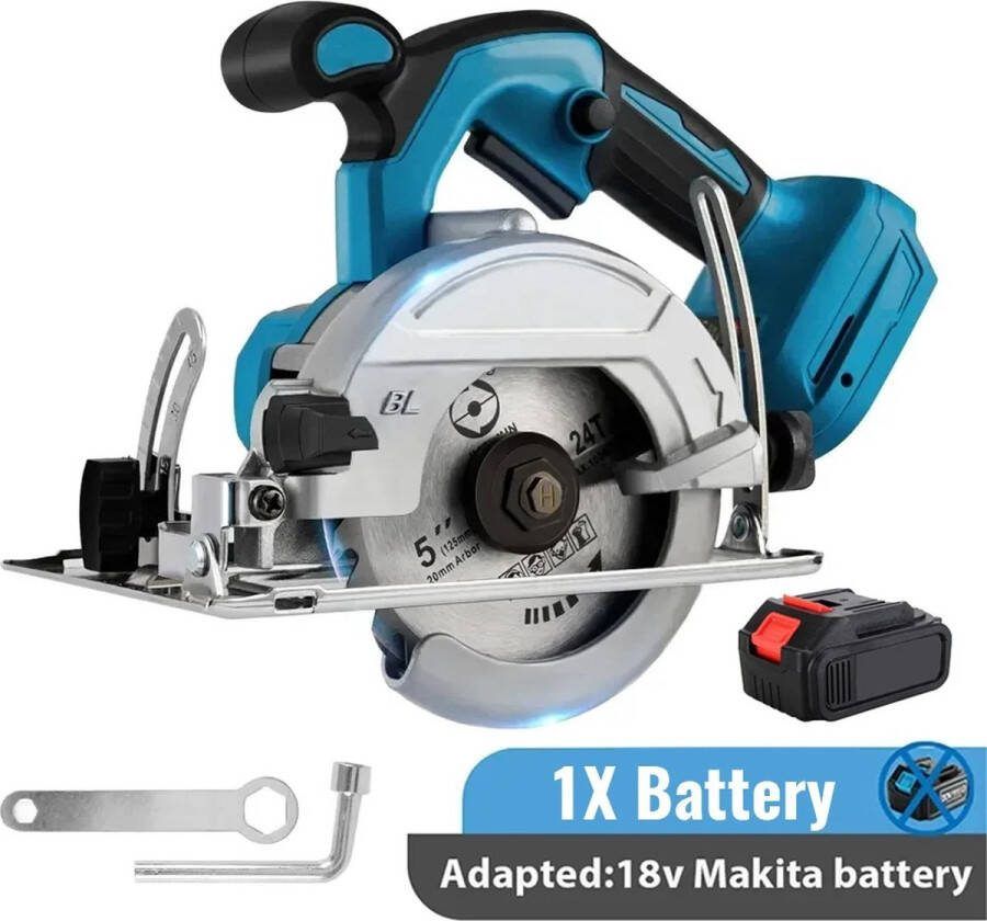 Naiz Mini cirkelzaag Gereedschap Elektrisch Draadloos Inclusief makita batterij 18V