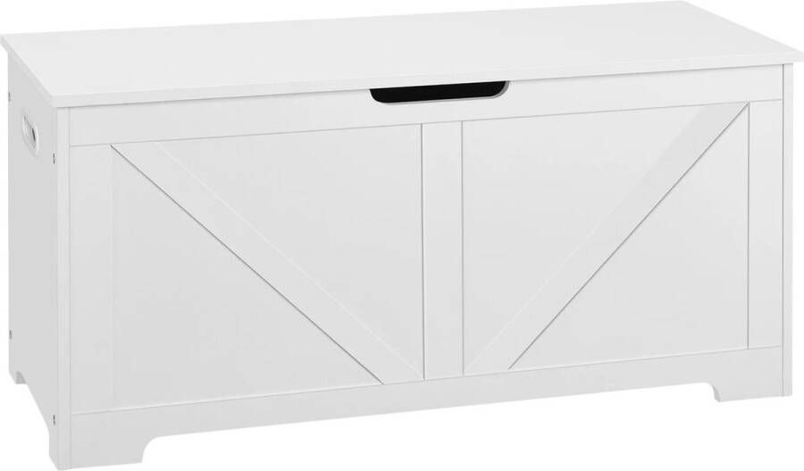 Naiz Speelgoedkist Wit 76 liter 100 x 47 x 40 cm Hout