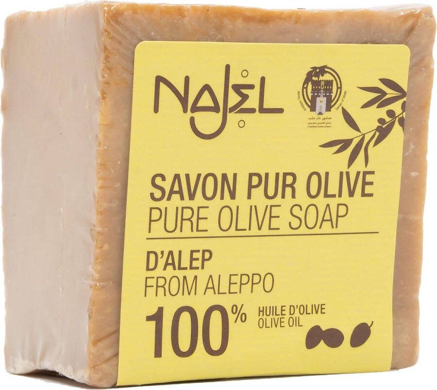 Najel Aleppo puur olijf zeep 170 g Natuur Cosmetica Biologisch