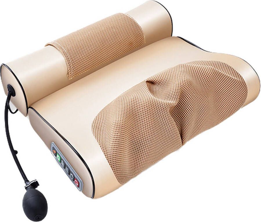 NAM Store Orthopedisch Massagekussen Slaapkussen Massage Apparaat Kneedmassage Warmte Nek Rug Wervels Elektrisch Draadloos Shiatsu Warmte Goud