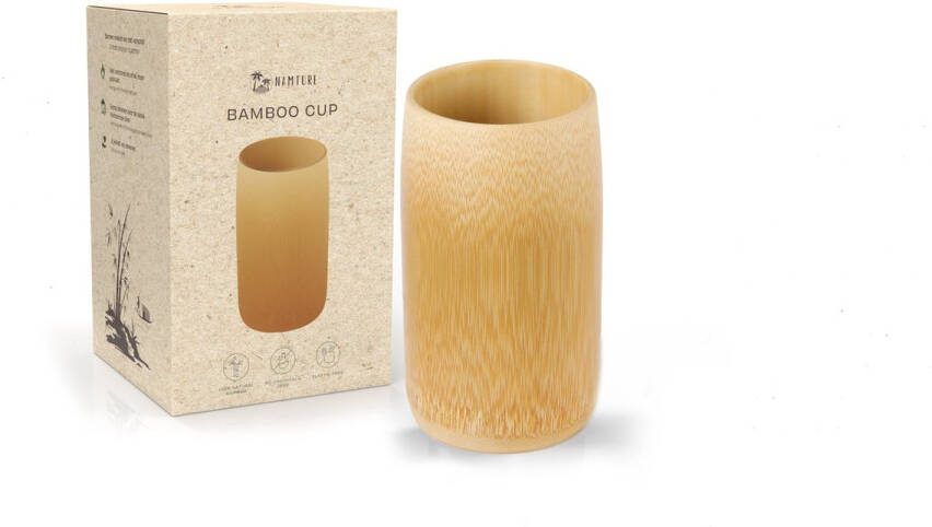 Namture Bamboe Bekers – Inhoud 300ml – Drinkbeker Duurzaam – Pennenbak Zero Waste