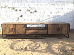 Nancy's Beverly Tv Meubel Tv-kast Tv Meubels Oud hout 245 x 45 x 60