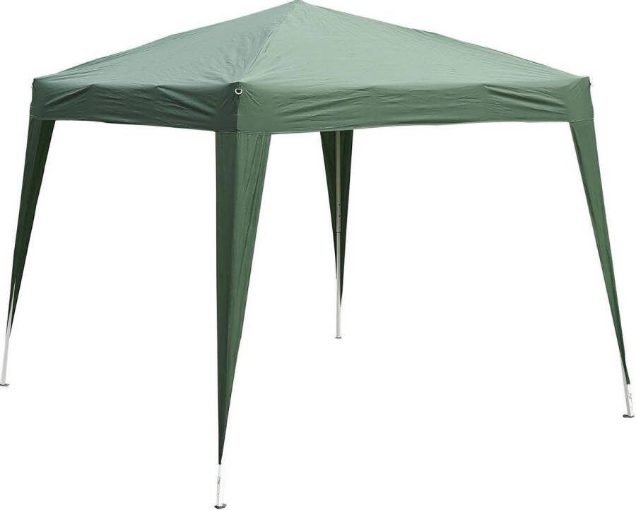 Nancy's Concord Partytent 3x3 M Groen Waterafstotend Opvouwbaar Draagtas Staal