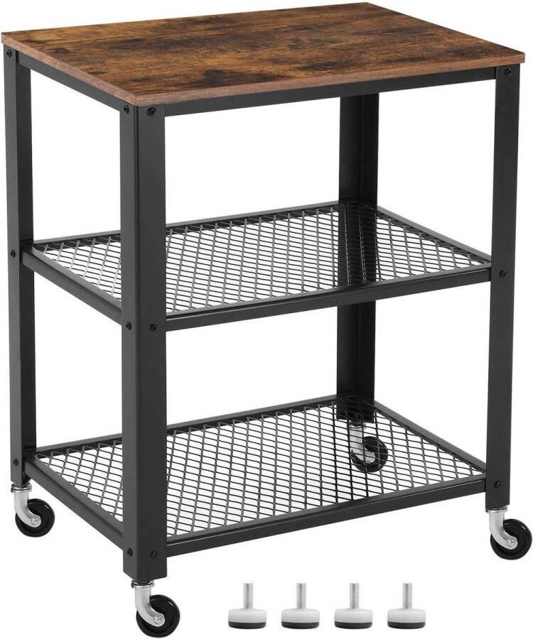 Nancy's Keukentrolley Keukenwagen Bijzettafel Bijzettafels Trolley