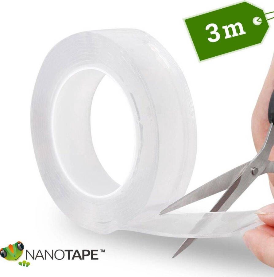 NANO TAPE NanoTape™ original (3m) Transparante dubbelzijdige tape – Gekko tape – Magic tape – Montage tape – herbruikbaar en afwasbaar!