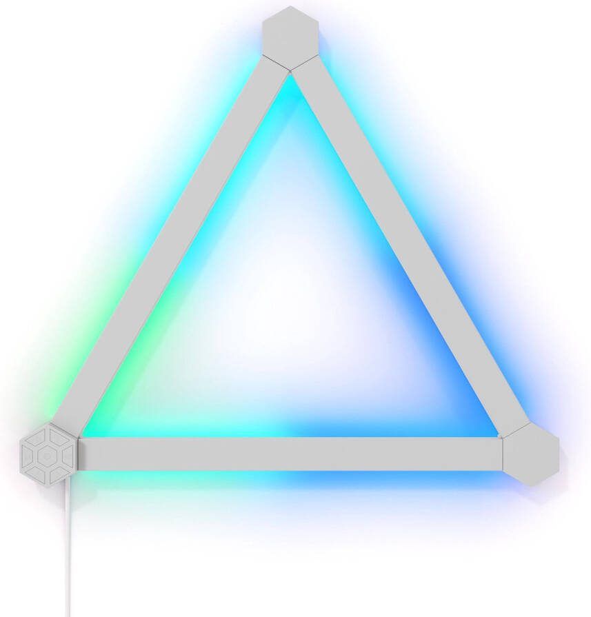 Nanoleaf Lines 60 Degrees Uitbreidingspakket 3 Extra RGB LED Light Bars Slimme Verlichting Siri Google Alexa Compatibel