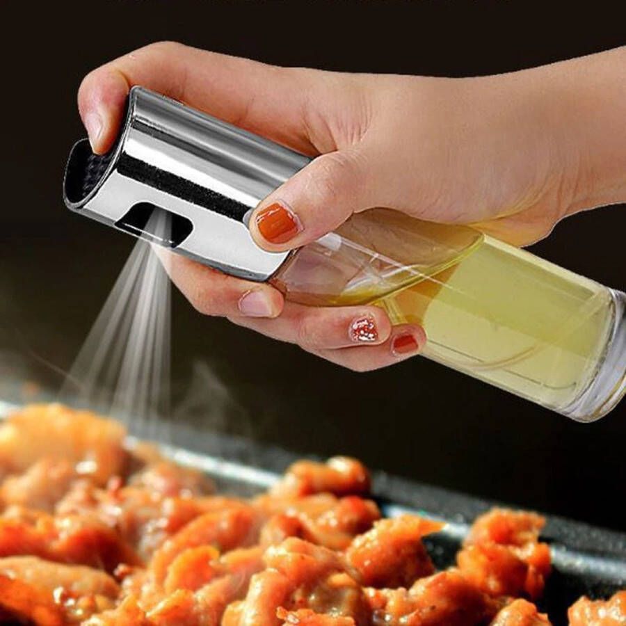 Narimano -Dispenser Fles Spray Fles Lekvrije Druppels Olie Dispensether Roestvrij Staal Olijf Azijn Sproeier Pot Kruiden Waterkoker Bbq Thuis Keuken Tool