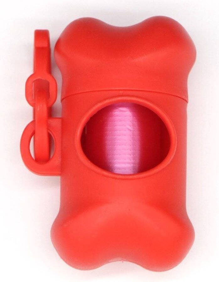 Narimano Afvalzak Dispenser Huisdier Afvalzak Houder Dispenser met Leiband Clip met 1 Roll Afvalzakken Huisdieren Honden