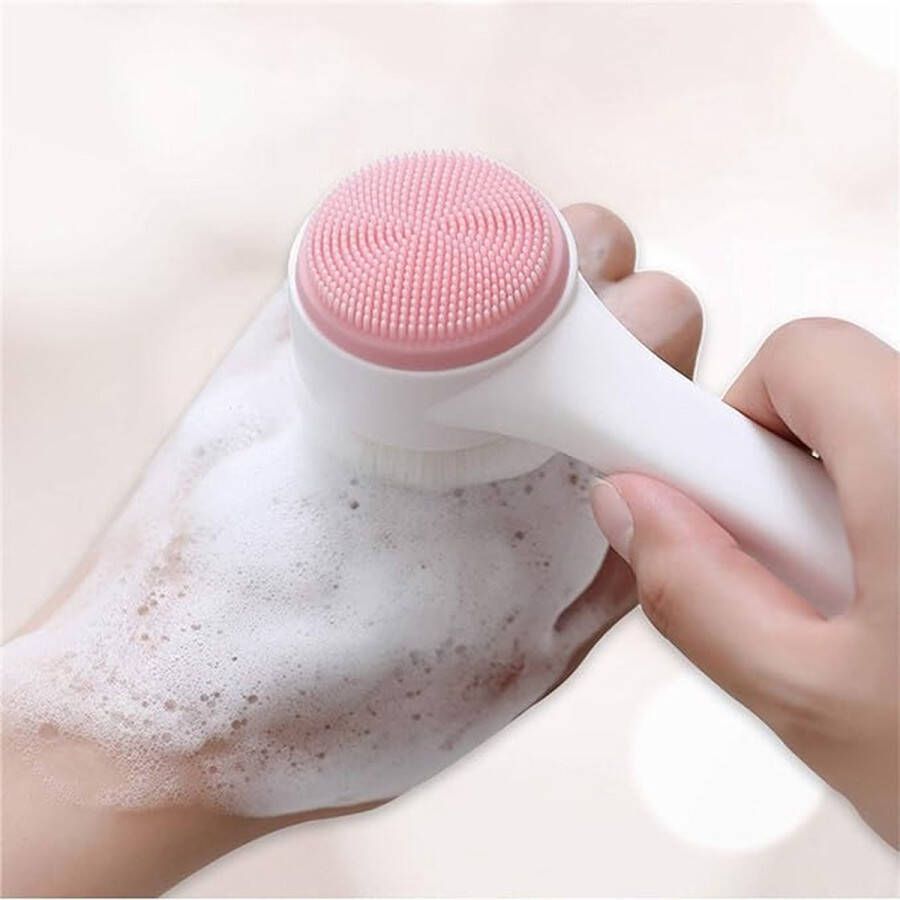 Narimano Diepe Reiniging 2 in 1 Wassen Gezicht Brush Krimpen Poriën Facial Manuele Massage Apparaat Huid Lift Beauty Tool gezichtsreiniging Borstel