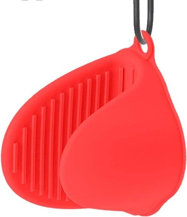 Narimano Siliconen ovenwanten Siliconen hittebestendige ovenwanten voor keuken Kleine knijpwanten voor oven potten multifunctionele pannenlappen voor barbecues 2 Stuks
