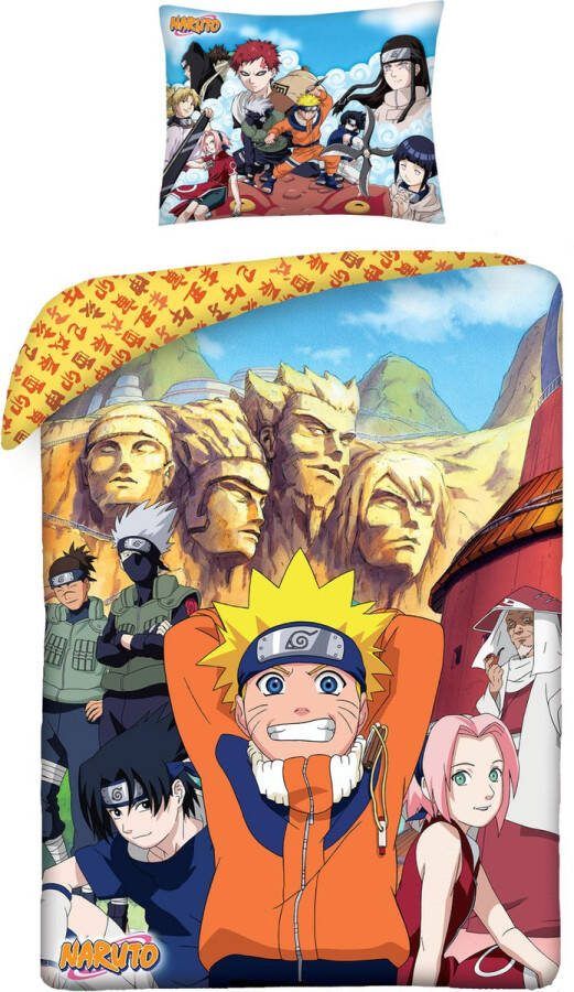 Naruto Dekbedovertrek Hokage 140 x 200 cm + 70 x 90 cm Katoen