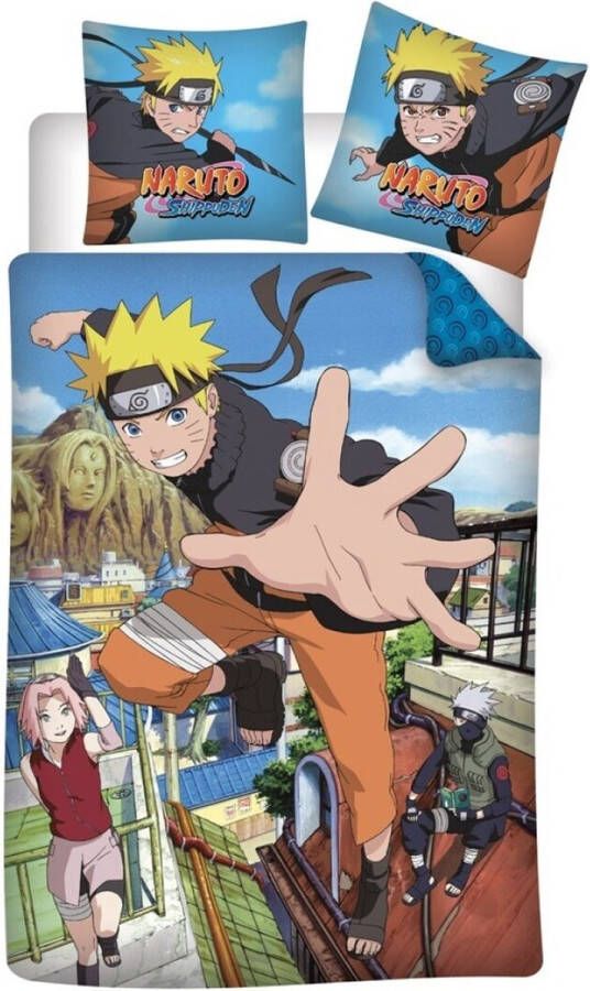 Naruto Dekbedovertrek Shippuden Eenpersoons 140 x 200 cm Katoen