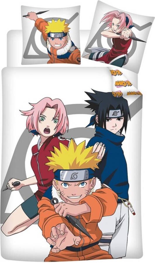 Naruto Dekbedovertrek Ninja Eenpersoons 140 x 200 cm Polykatoen