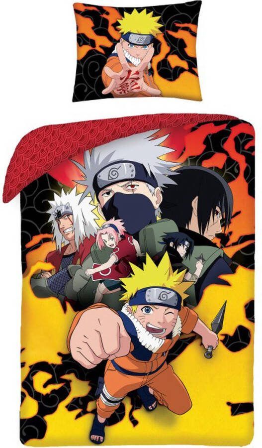 Naruto Dekbedovertrek Squad 140 x 200 cm + 70 x90 cm Katoen
