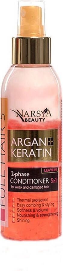 Nasrya NATUURLIJKE TWEE-FASE HAARSPRAY ARGAN EN KERATINE leave-in 150ML