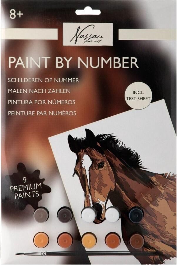 Nassau Schilderen Op Nummer Paard