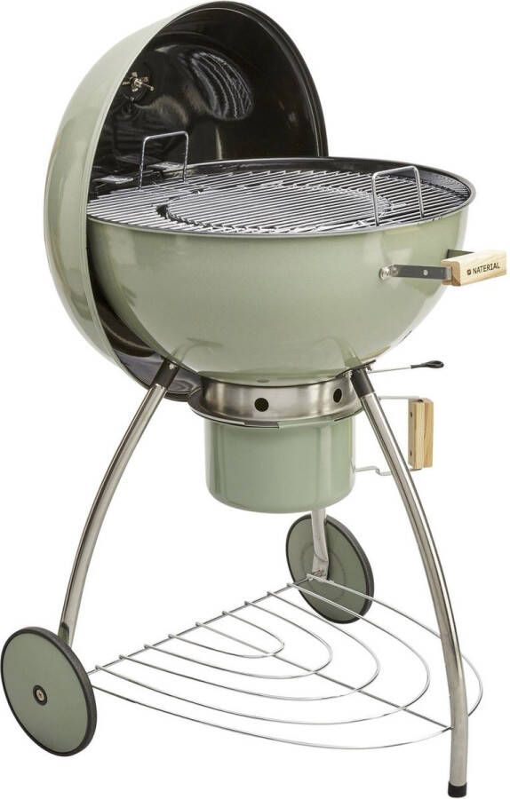 Naterial Houtskoolbarbecue PHOENIX BETA II 8 personen Ø 57 cm H. 108 cm Geëmailleerd staal Groen Kogelbarbecue