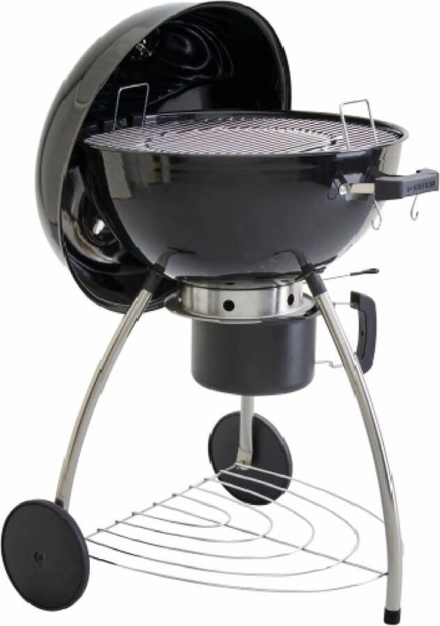 Naterial Houtskoolbarbecue PHOENIX BETA II 8 personen Ø 57 cm H. 108 cm Geëmailleerd staal Zwart Kogelbarbecue