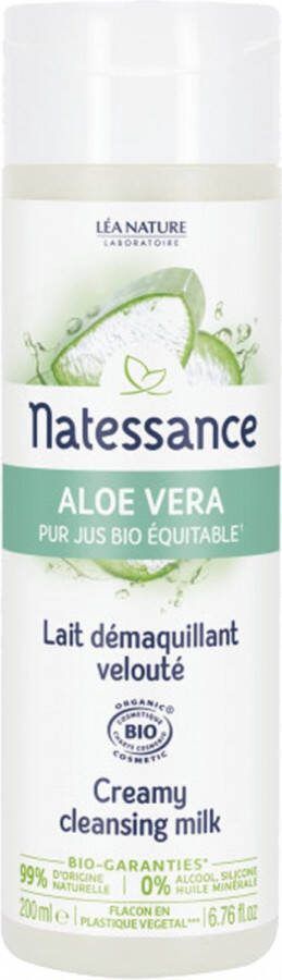 NATESSANCE Aloë Vera Pure Juice Fairtrade Biologische Reinigingsmelk 200 ml