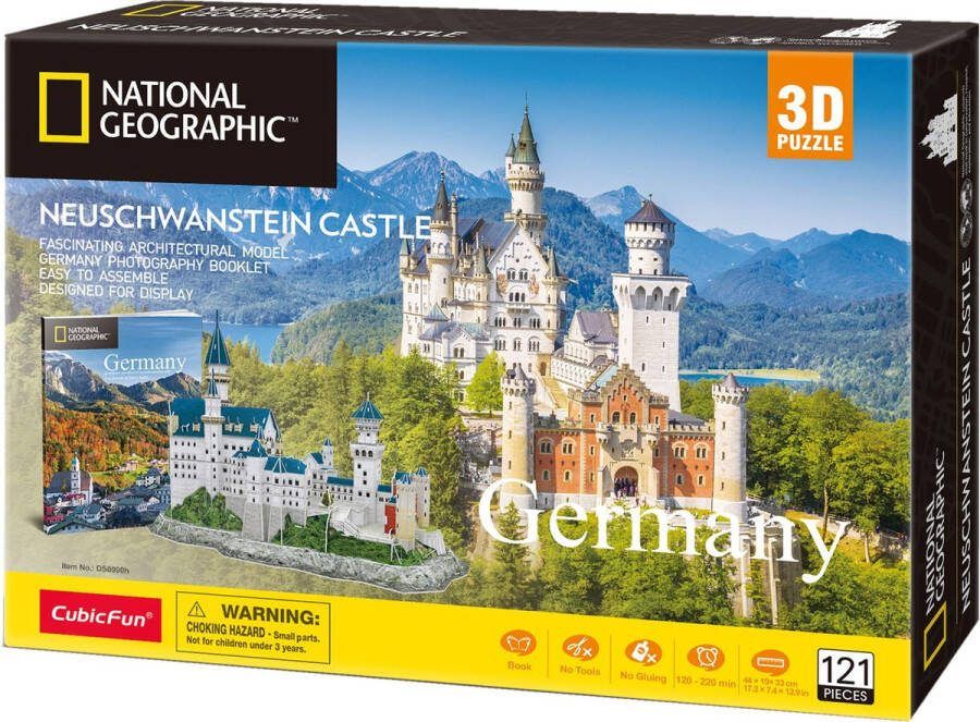 CubicFun National Geographic 3D Puzzel Neuschwanstein Castle