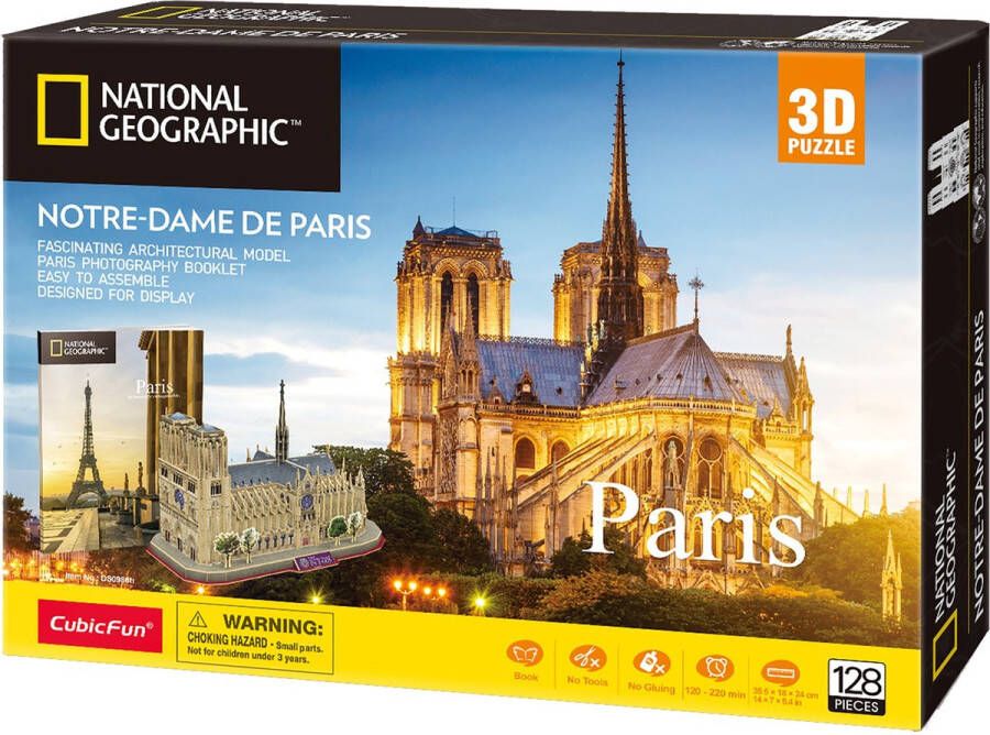 CubicFun National Geographic 3D Puzzel Notre Dame De Paris