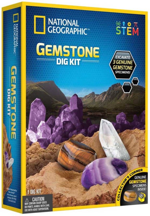 National Geographic Gemstone Dig Kit Experimenteerset