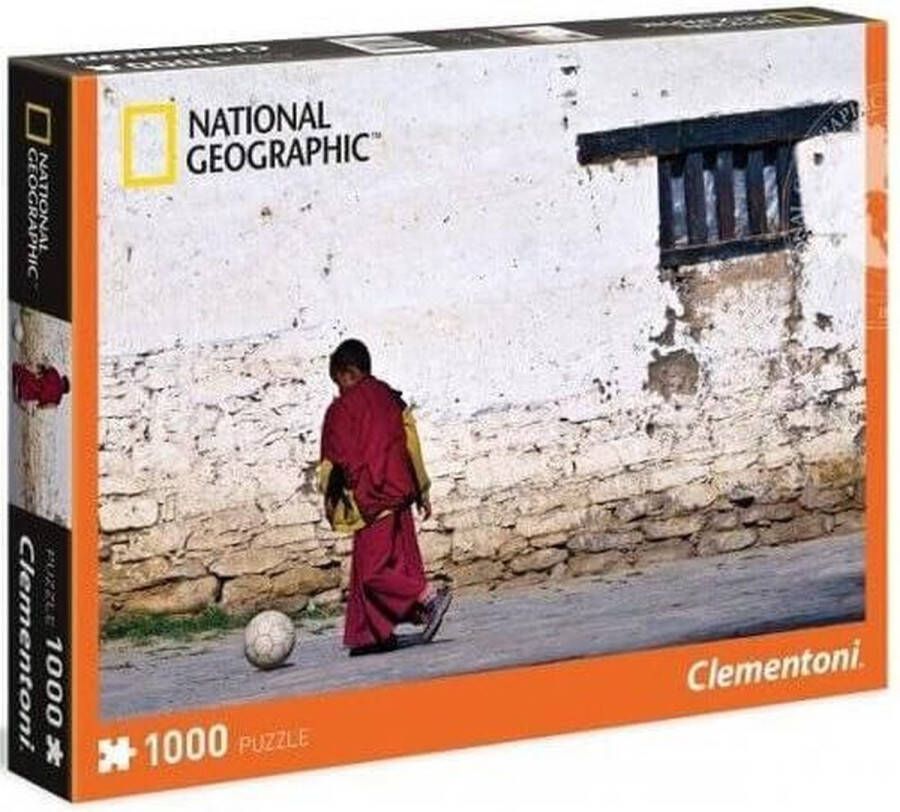 National Geographic Puzzel 1000 stukjes legpuzzel voetballende monnik