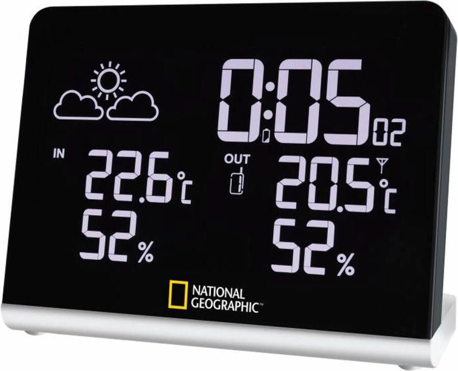 National Geographic Weerstation Multi Color 14x10cm Zwart