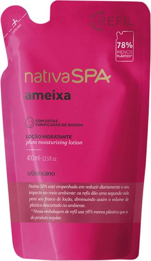 Nativa SPA Navulling hydraterende bodylotion pruim 400 ml